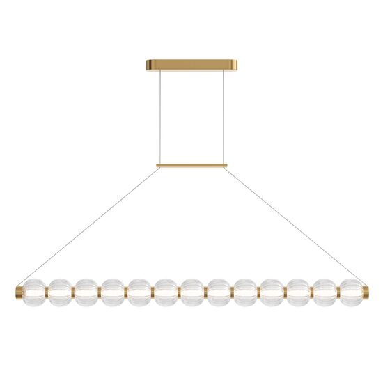 Lustra LED moderna Amulet aurie abajur transparent L9cm 22W, Maytoni