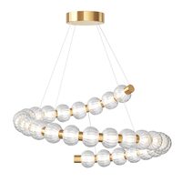 Lustra LED moderna Amulet aurie abajur transparent Ø80cm 40W, Maytoni