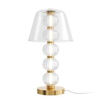 Veioza LED moderna Amulet aurie abajur transparent Ø25cm 10W, Maytoni
