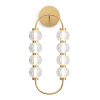 Aplica LED moderna Amulet aurie abajur transparent L27cm 16W, Maytoni