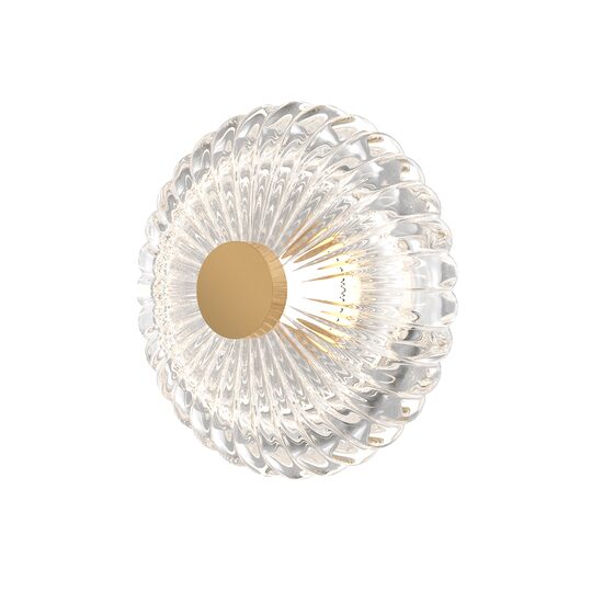 Aplica LED moderna Amulet aurie abajur transparent Ø18cm 3W, Maytoni
