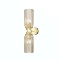 Aplica moderna Antic aurie cu doua abajururi coniac Ø10cm, Maytoni