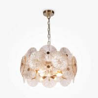 Lustra moderna Aster bronz abajur chihlimbar Ø62cm, Maytoni