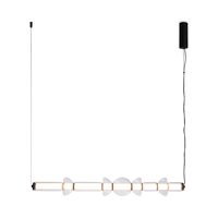 Lustra LED moderna Cosmo neagra abajur transparent L16cm 39W, Maytoni