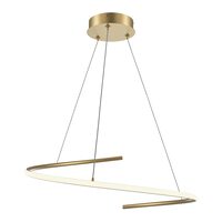 Lustra LED moderna Curve alama abajur alb Ø60cm 31W, Maytoni