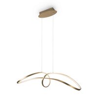 Lustra LED moderna Curve aurie abajur alb L26cm 42W, Maytoni