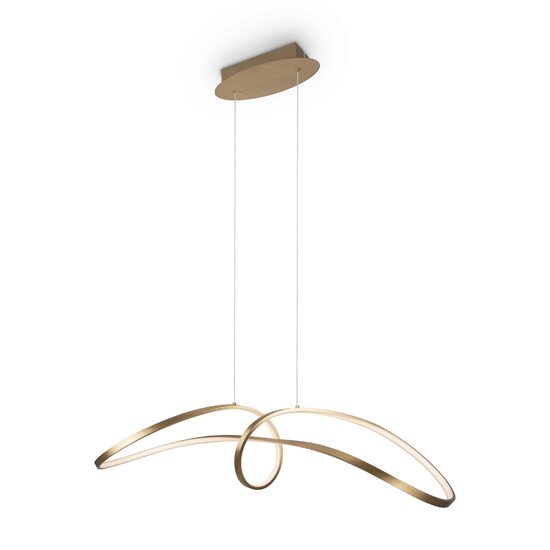 Lustra LED moderna Curve aurie abajur alb L26cm 42W, Maytoni
