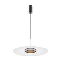 Lustra LED moderna El neagra abajur alb Ø50cm 12W, Maytoni