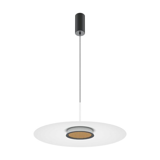 Lustra LED moderna El neagra abajur alb Ø50cm 12W, Maytoni