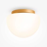 Plafoniera moderna Glassy aurie abajur alb Ø31cm, Maytoni