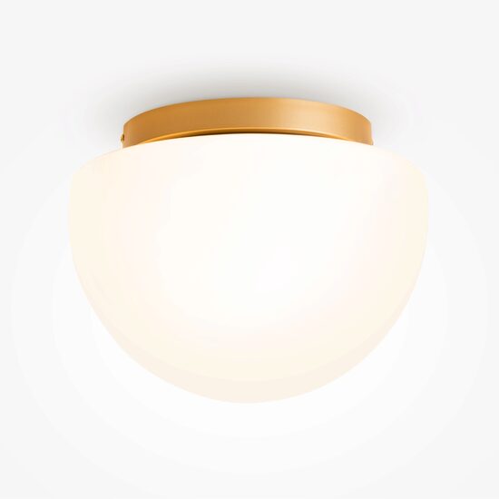 Plafoniera moderna Glassy aurie abajur alb Ø31cm, Maytoni