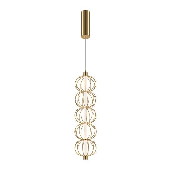 Lustra LED moderna Golden Cage aurie Ø13cm 17W, Maytoni