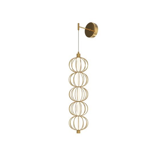 Aplica LED moderna Golden Cage aurie L13cm 17W, Maytoni