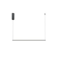 Lustra LED moderna Halo neagra abajur alb L80cm 10W, Maytoni