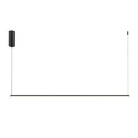 Lustra LED moderna Halo neagra abajur alb L120cm 16W, Maytoni