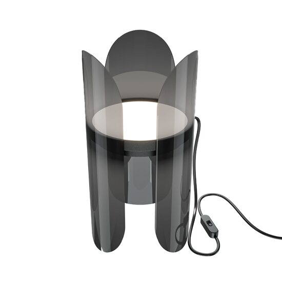 Veioza LED moderna Insight neagra abajur alb L15cm 6W, Maytoni