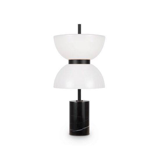 Veioza LED moderna Kyoto neagra abajur alb Ø22cm 11W, Maytoni