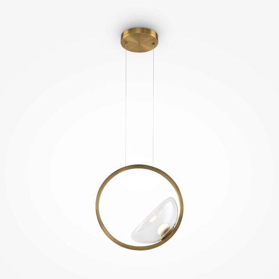 Lustra LED moderna Lunare alama abajur transparent Ø32cm 5W, Maytoni