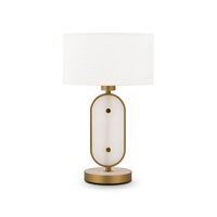 Veioza moderna Marmo alama abajur alb L28cm, Maytoni