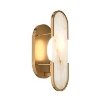 Aplica moderna Marmo alama abajur alb L12cm, Maytoni