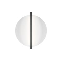 Aplica LED moderna Mira neagra abajur alb L34cm 14W, Maytoni