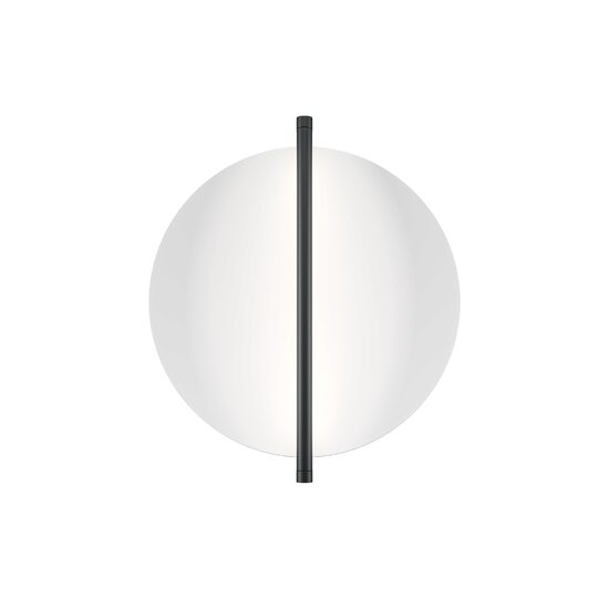 Aplica LED moderna Mira neagra abajur alb L34cm 14W, Maytoni