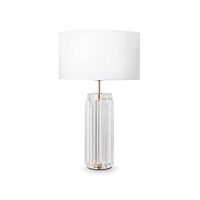 Veioza moderna Muse aurie abajur alb Ø32cm, Maytoni