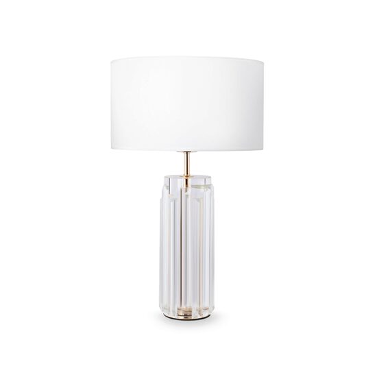Veioza moderna Muse aurie abajur alb Ø32cm, Maytoni