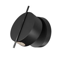 Aplica LED moderna Nuance neagra cu tija alama Ø10cm 3W, Maytoni