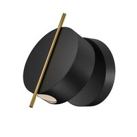 Aplica LED moderna Nuance neagra cu tija neagra Ø10cm 3W, Maytoni