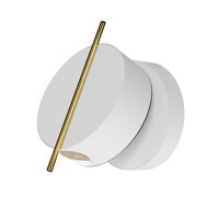 Aplica LED moderna Nuance alba cu tija alama Ø10cm 3W, Maytoni