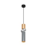 Lustra moderna Palette neagra compacta abajur colorat Ø9cm, Maytoni