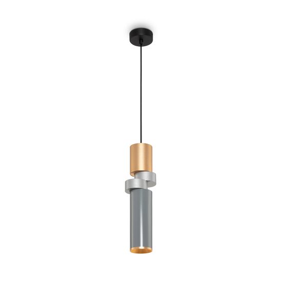Lustra moderna Palette neagra compacta abajur colorat Ø9cm, Maytoni