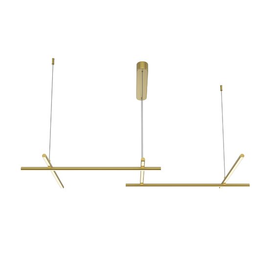 Lustra LED moderna Radiance aurie abajur alb L54cm 50W, Maytoni