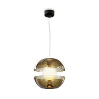 Lustra LED moderna Rebel neagra abajur auriu Ø30cm 6W, Maytoni