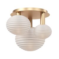 Plafoniera moderna Reels aurie abajur alb L46cm, Maytoni