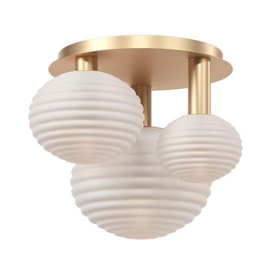 Plafoniera moderna Reels aurie abajur alb L46cm, Maytoni