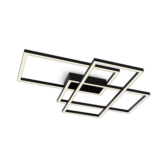 Plafoniera LED moderna Rida neagra abajur alb L78cm 78W, Maytoni