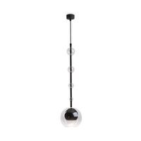 Lustra moderna Ros neagra abajur transparent Ø16cm, Maytoni