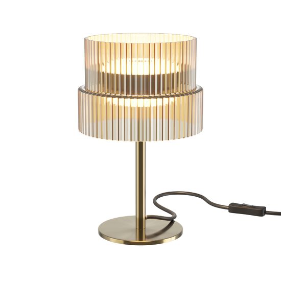 Veioza LED moderna Scala bronz abajur coniac Ø14cm 12W, Maytoni