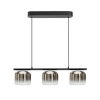 Lustra LED moderna Spirito neagra abajur fumuriu L18cm 14W, Maytoni