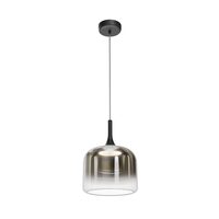 Lustra LED moderna Spirito neagra abajur fumuriu Ø26cm 12W, Maytoni