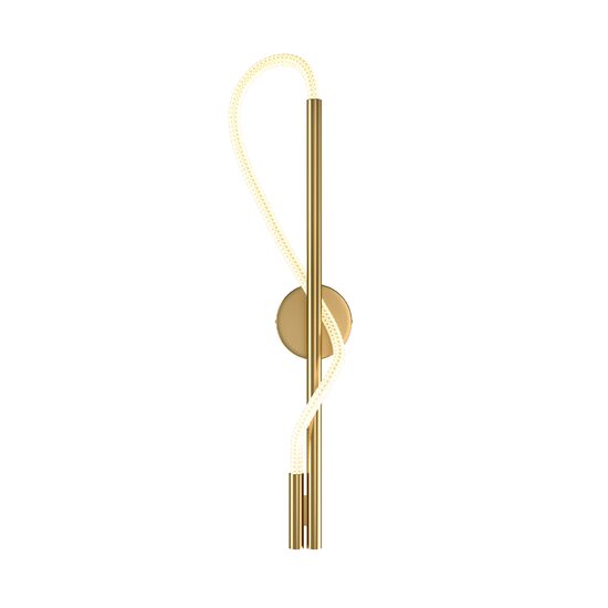 Aplica LED moderna Tau aurie abajur alb Ø13cm 13W, Maytoni