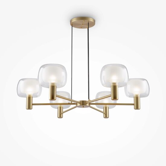 Lustra moderna Vision aurie abajur transparent Ø96cm, Maytoni