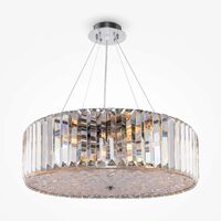 Plafoniera cristal transparent moderna Recinto cromata Ø53cm, Maytoni