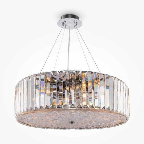 Plafoniera cristal transparent moderna Recinto cromata Ø53cm, Maytoni