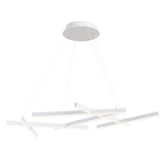 Lustra LED moderna Line alba L66cm 79W, Maytoni