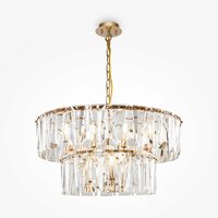 Lustra cristal transparent moderna Puntes aurie Ø68cm, Maytoni