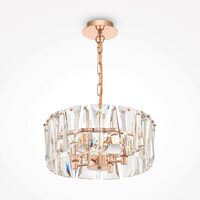 Lustra cristal transparent moderna Puntes aurie Ø38cm, Maytoni