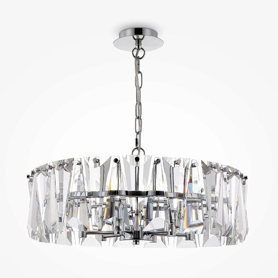 Lustra cristal transparent moderna Puntes cromata Ø51cm, Maytoni